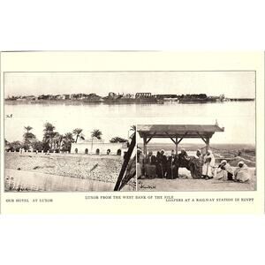 Luxor from the West Bank of the Nile 1905 Art Print SAG4-4